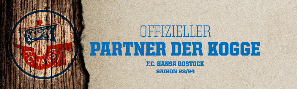 Offizieller Partner der Kogge F.C. Hansa Rostock 2023/24